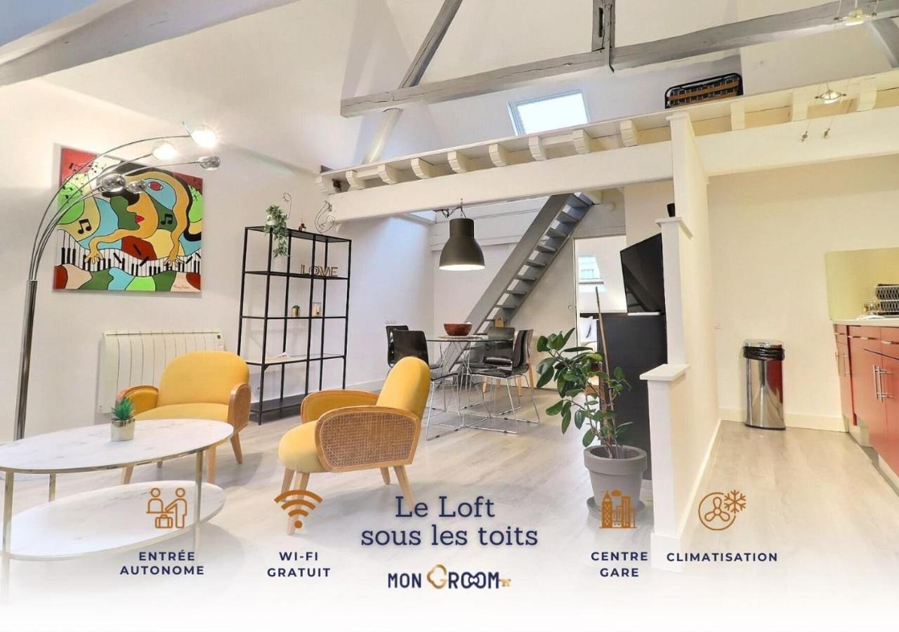 Le Loft Sous Les Toits - Proche Gare - Mon Groom Troyes Luaran gambar